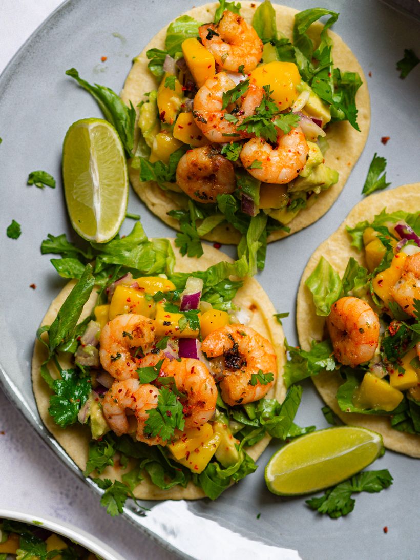 Krevetové tacos s mangovou salsou