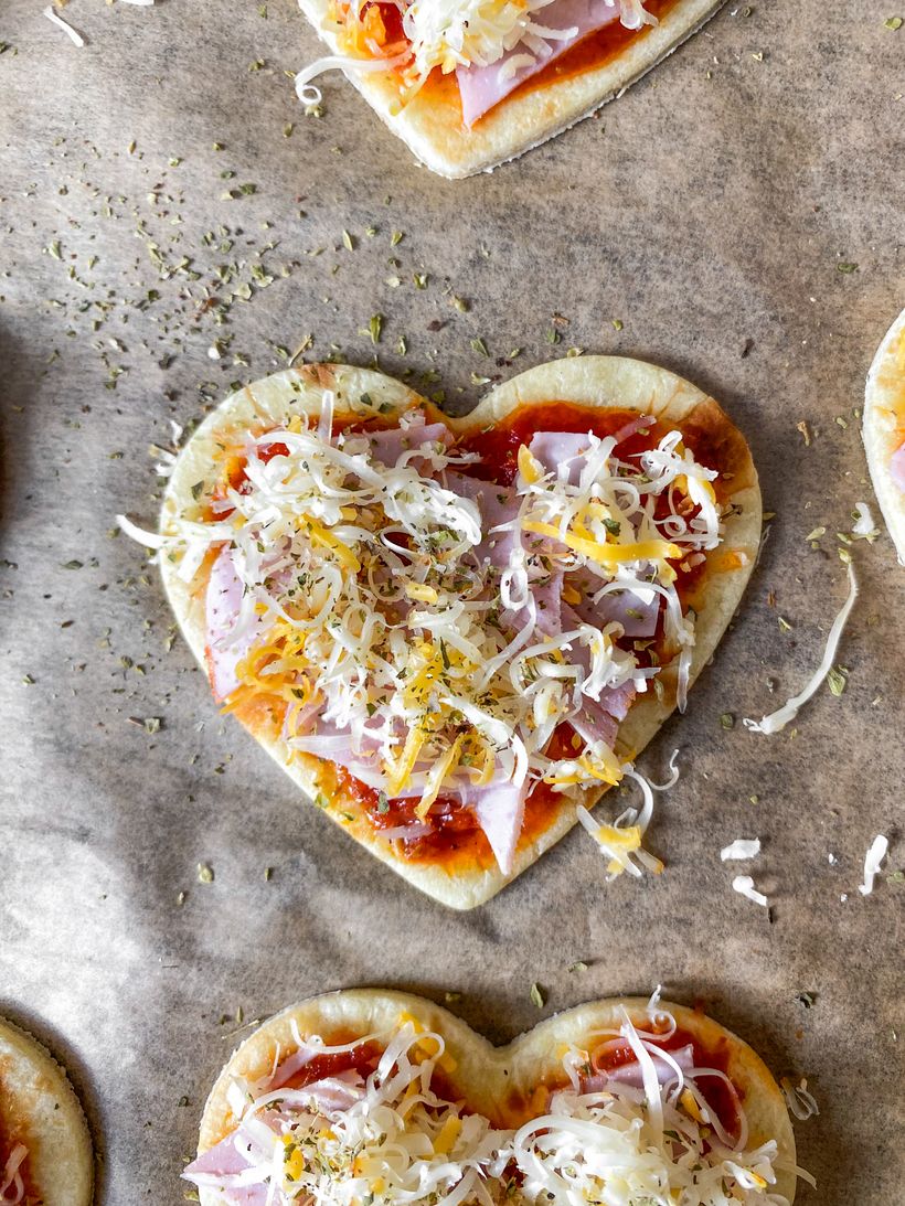 Valentínske mini pizze