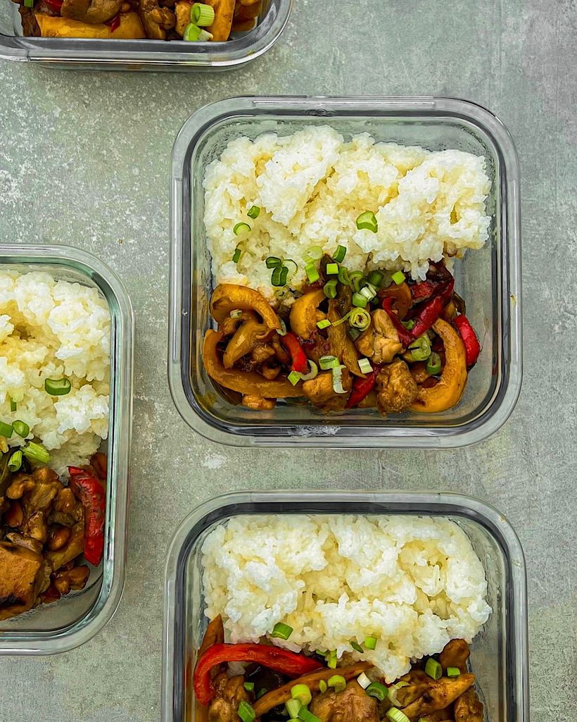 Kung pao s rýží - oběd do krabičky na 4 dny