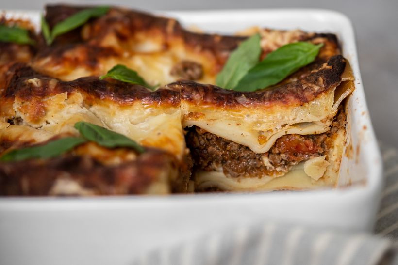 Pravé italské lasagne ve zdravém kabátku