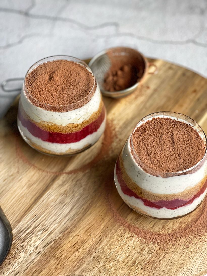 Raspberry Tiramisu Cups