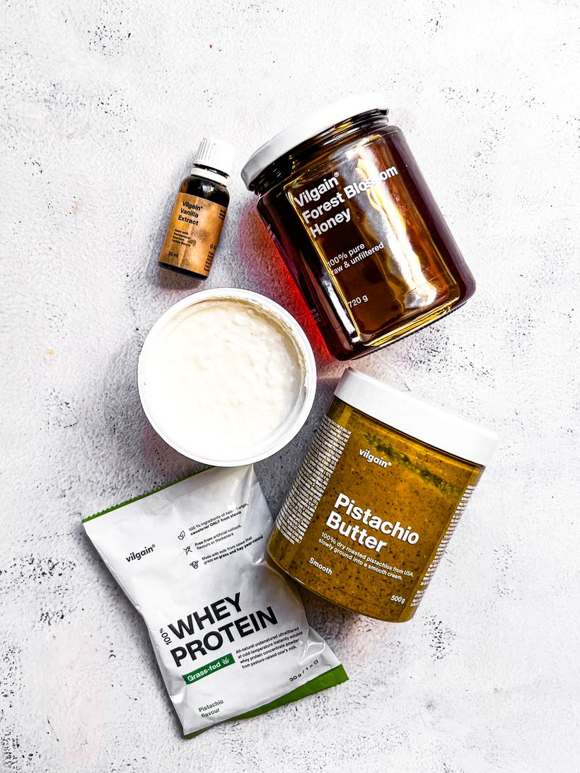 Pistáciová cottage zmrzlina