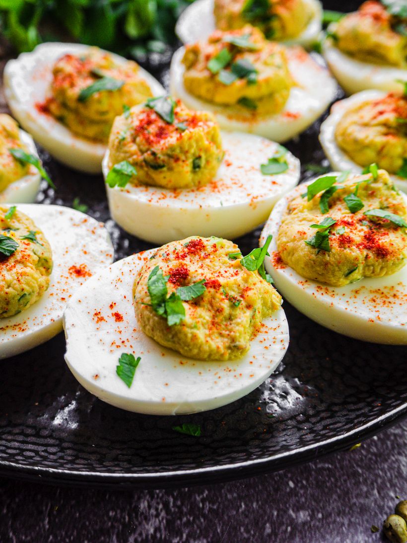 Avokádová vejce mimóza