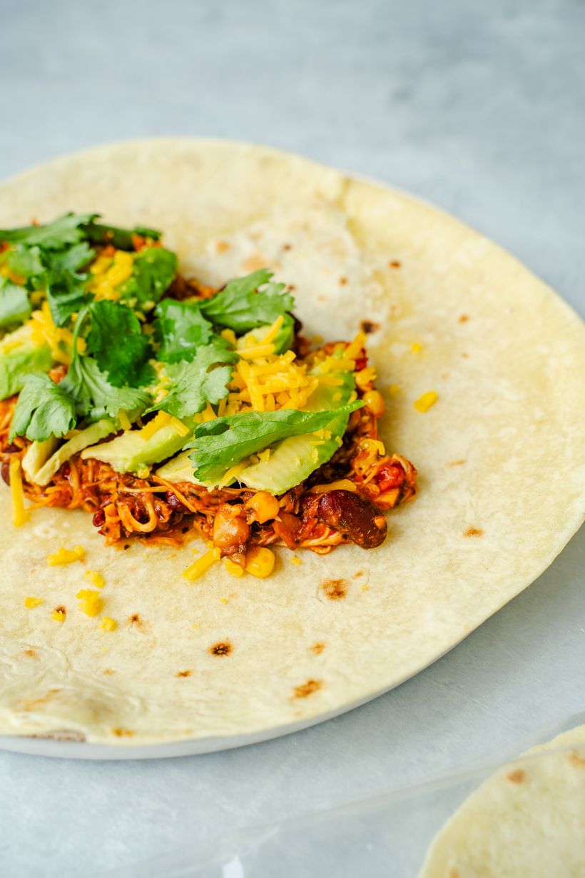 Mexican Piadina Wrap with Chicken & Avocado