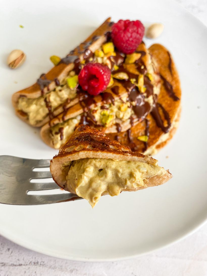 Dubai Chocolate Pancakes