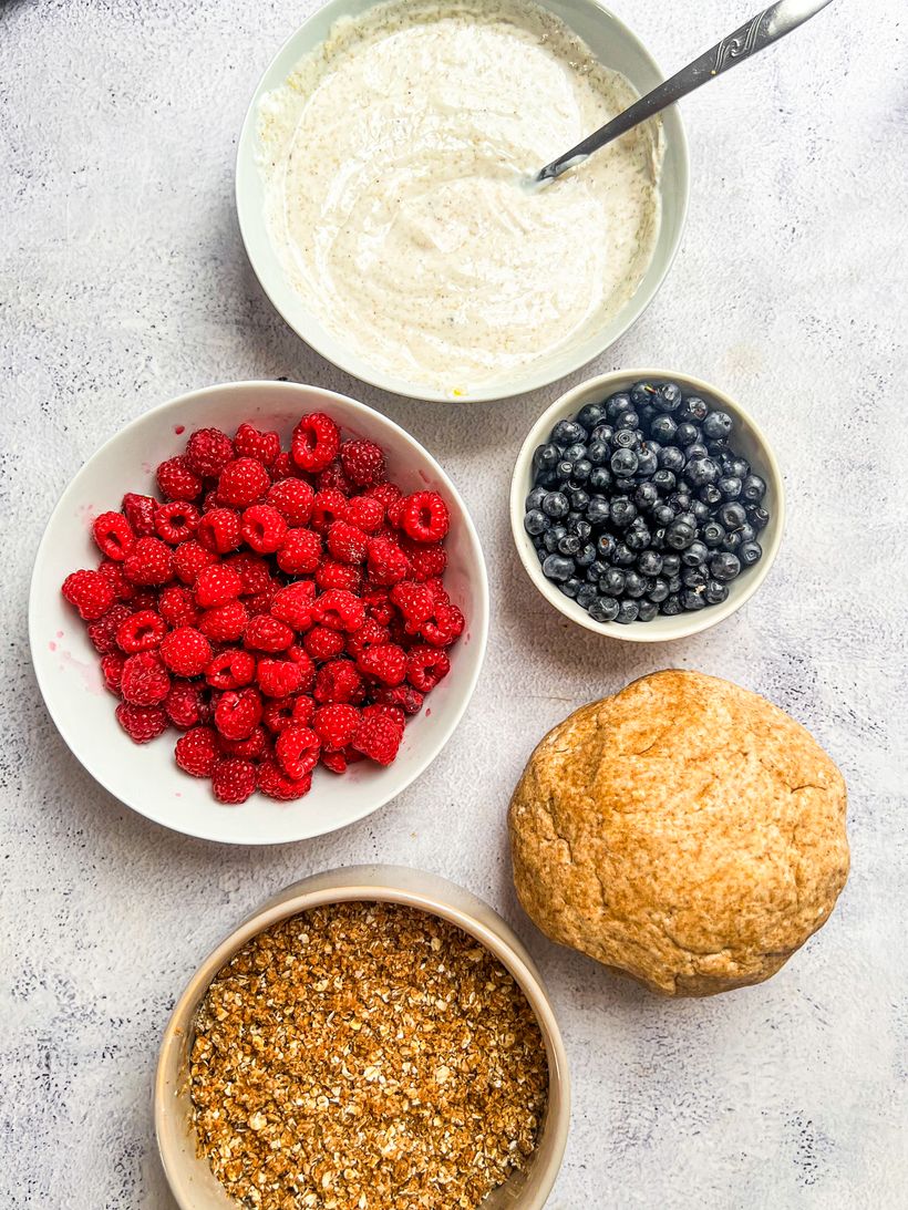 Tvarohové koláčky s ovocem