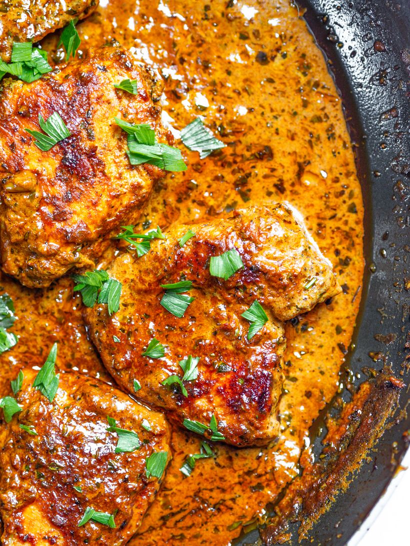 Kuřecí maso se smetanovou omáčkou