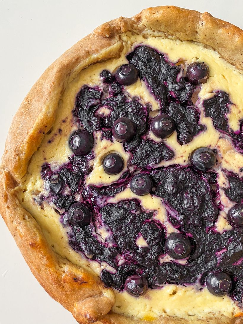 Borůvková galetka s tvarohem