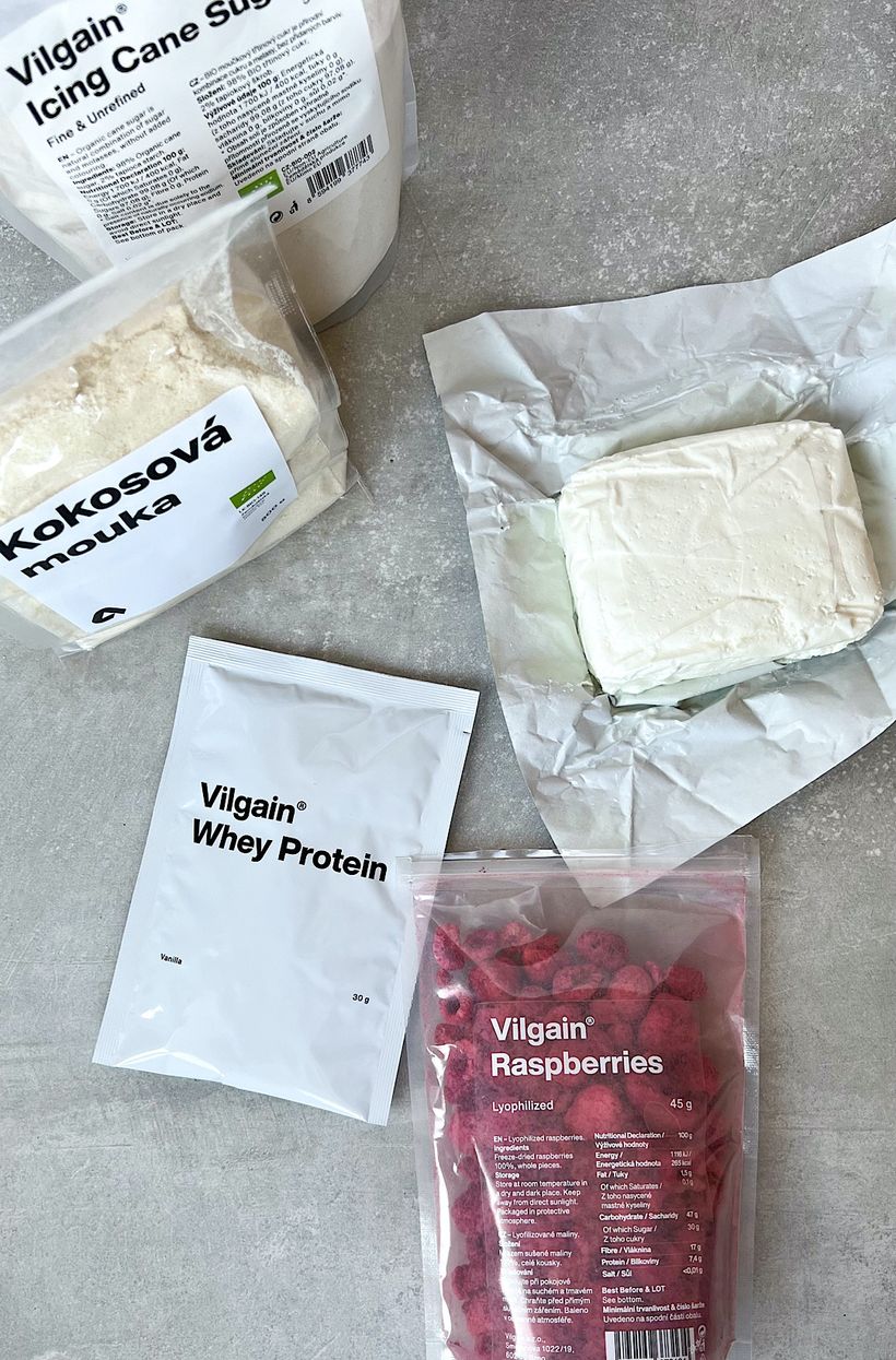 Blueberry, Raspberry & Brownie Frozen Bites