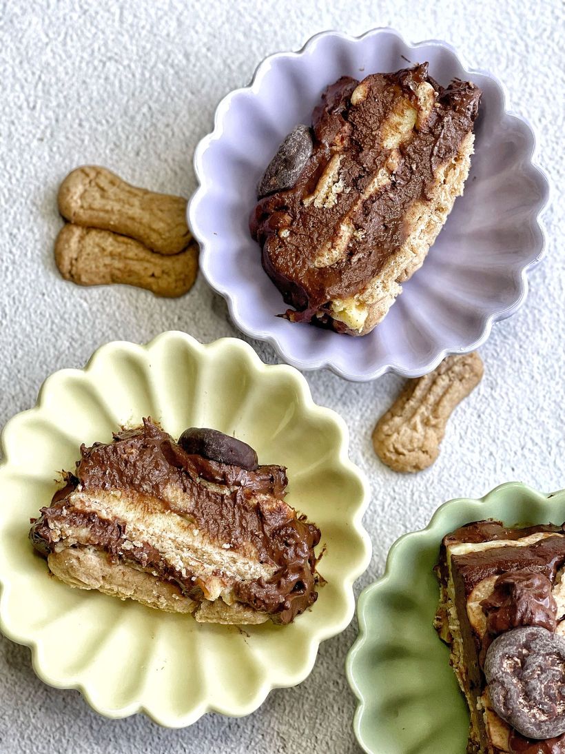 Sušienkový banánový rez s čokoládou