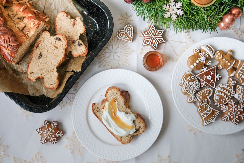 Proteínová vianočka zo špaldovej múky