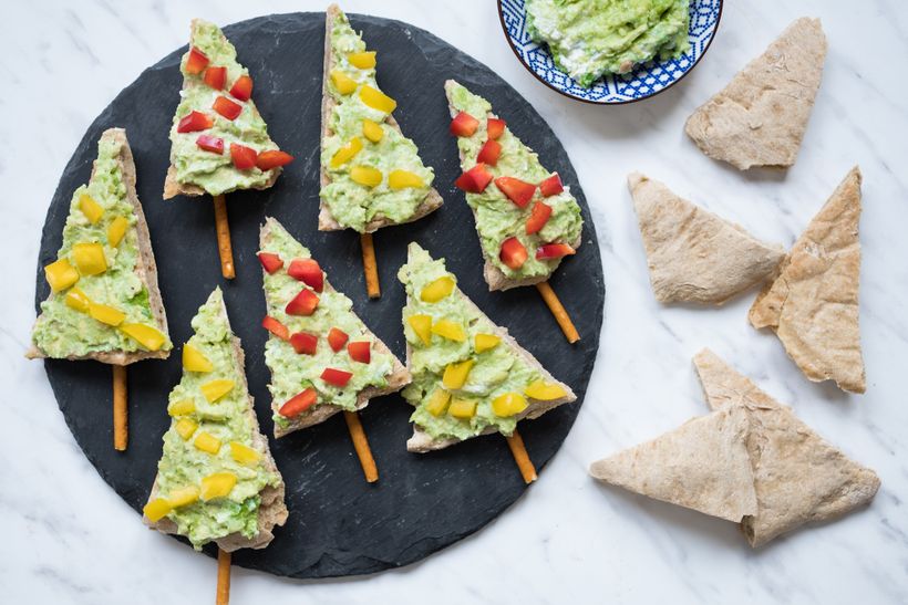 Jednoduchá silvestrovská mňamka: Avokádové stromečky s paprikou