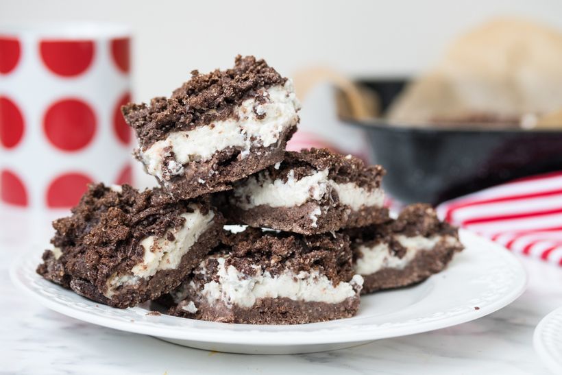 Fit kakaový strúhaný koláč s tvarohom