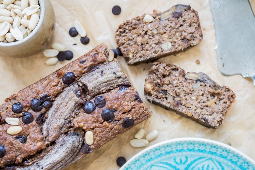 Zdrowy chlebek bananowy z płatkami owsianymi