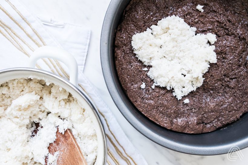 Čokoládovo-kokosová low carb Bounty torta