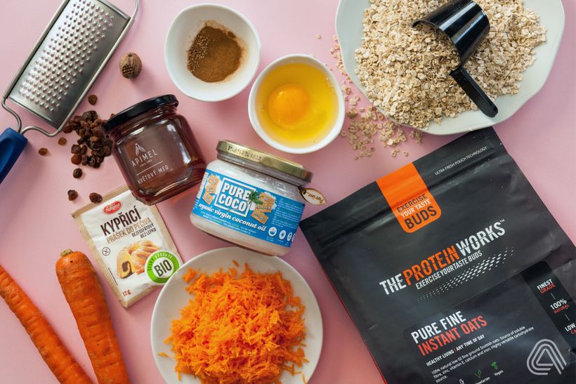 Zdravé mrkvové sušenky z ovesných vloček