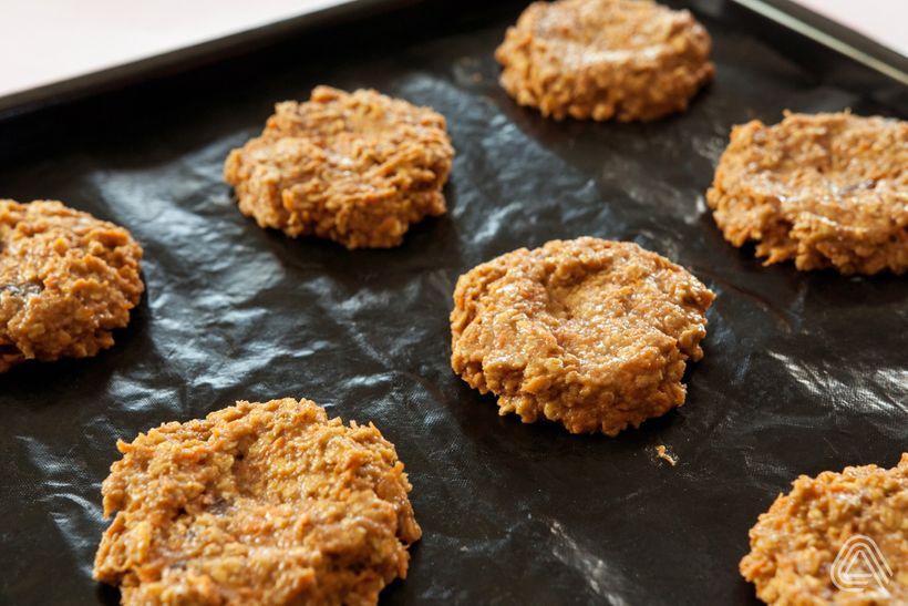 Zdravé mrkvové sušenky z ovesných vloček