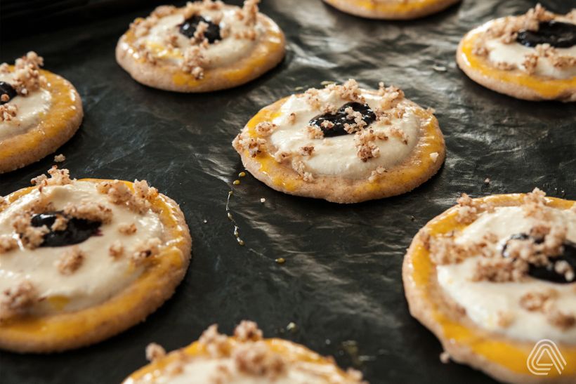 Kysnuté moravské koláče s tvarohom a lekvárom