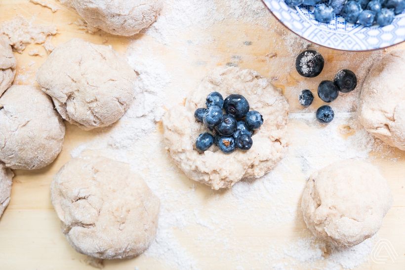 Kysnuté čučoriedkové knedle