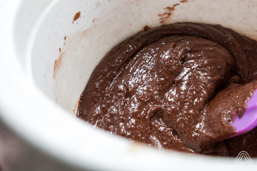 Proteínové brownies s tvarohom