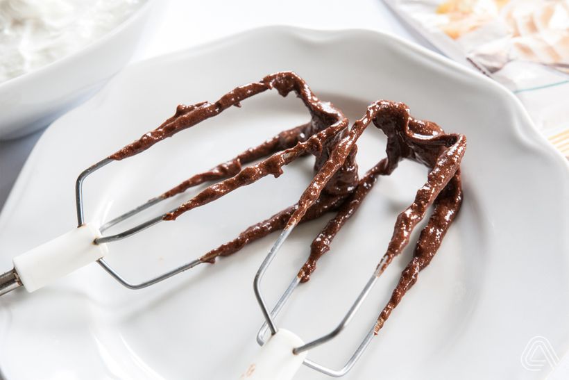 Proteínové brownies s tvarohom