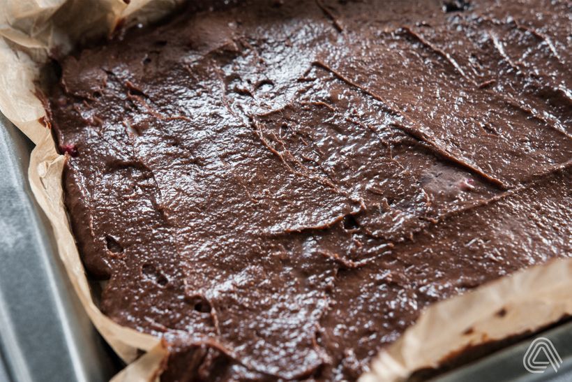 Proteínové brownies s tvarohom