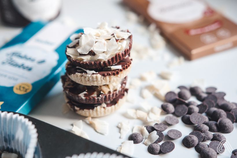 Kokosovo-čokoládové košíčky