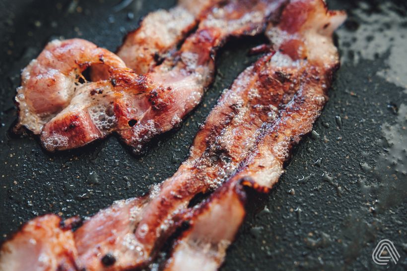 Jednoduchý wrap se šunkou a slaninou