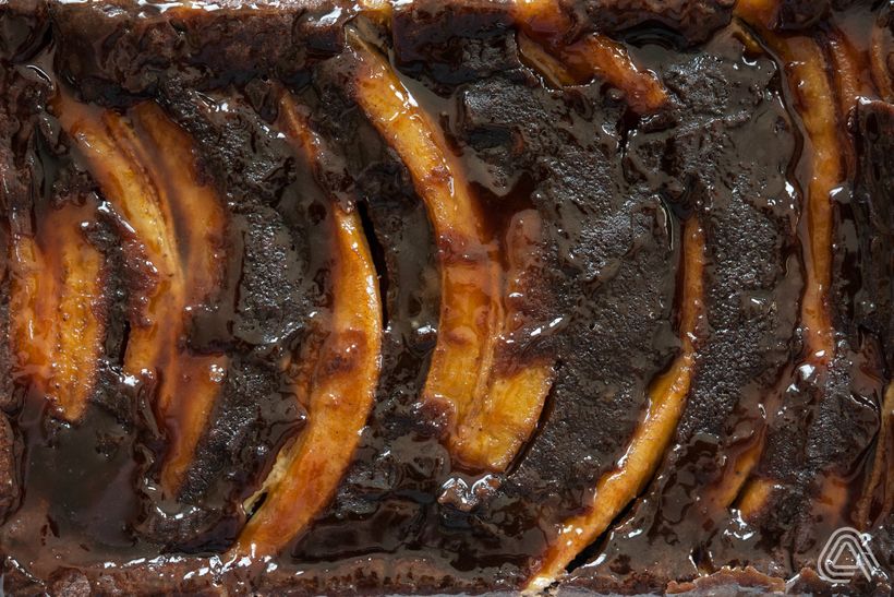 Banánový koláč na plech