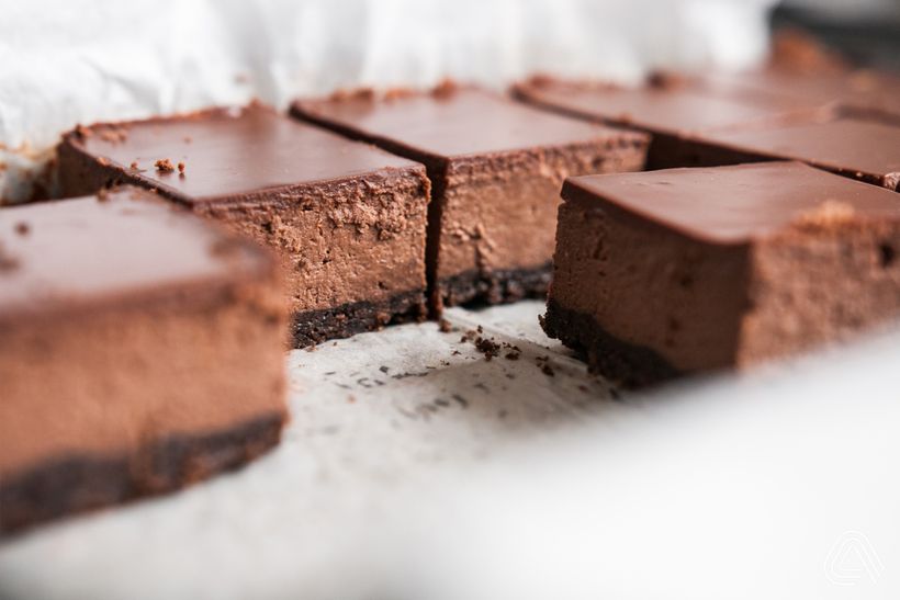 Extra čokoládový cheesecake na plech