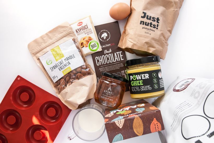 Čokoládové mini donuty bez múky a cukru