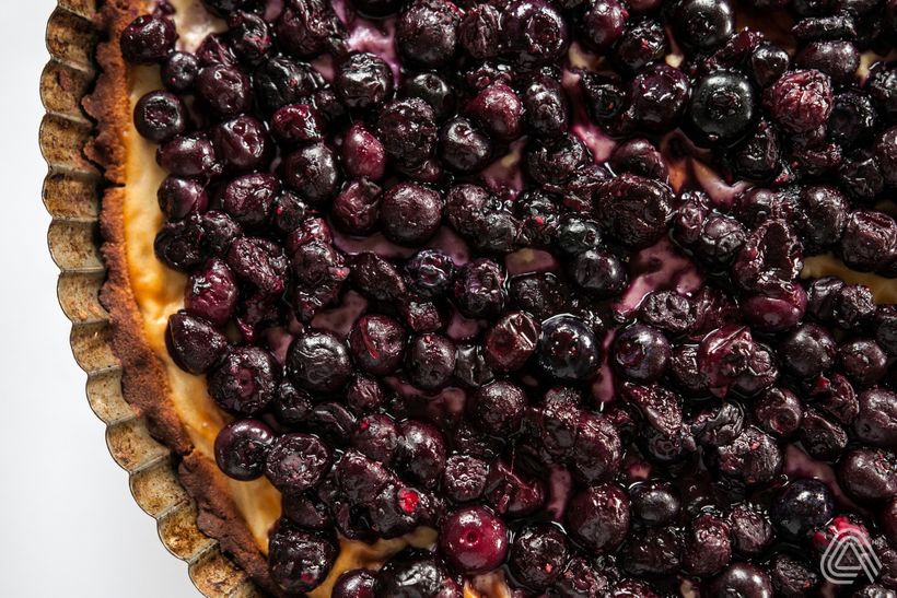 Čučoriedková torta s tvarohom