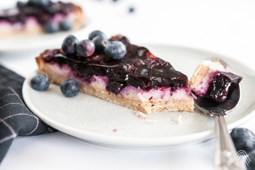 Čučoriedková torta s tvarohom