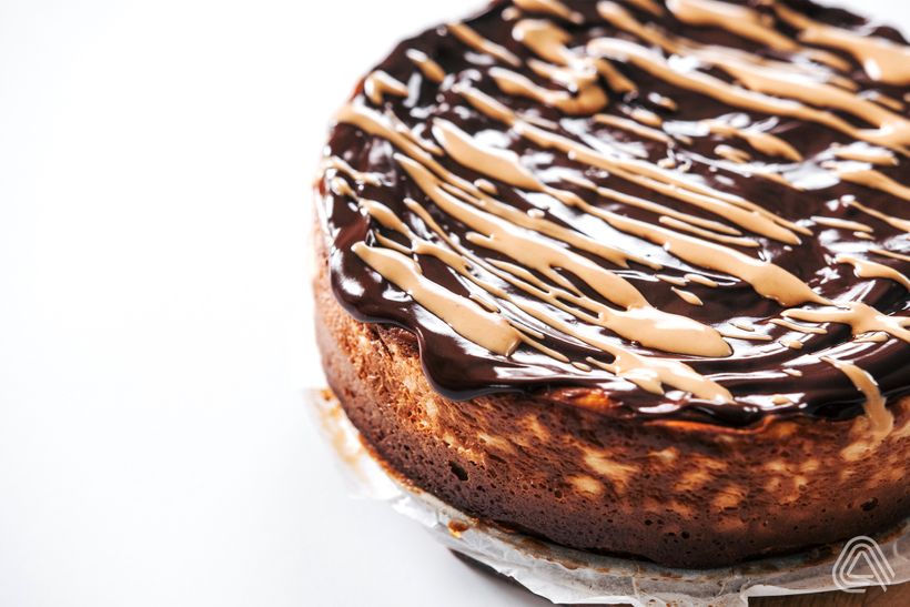 Arašídový cheesecake