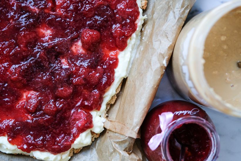 Peanut butter & jelly řezy