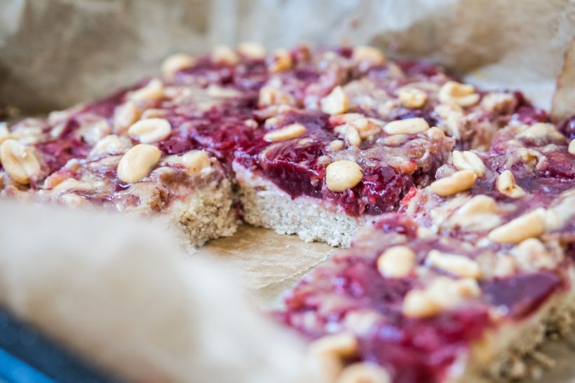 Peanut butter & jelly řezy