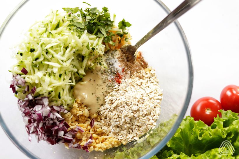 Vegánsky cícerový burger