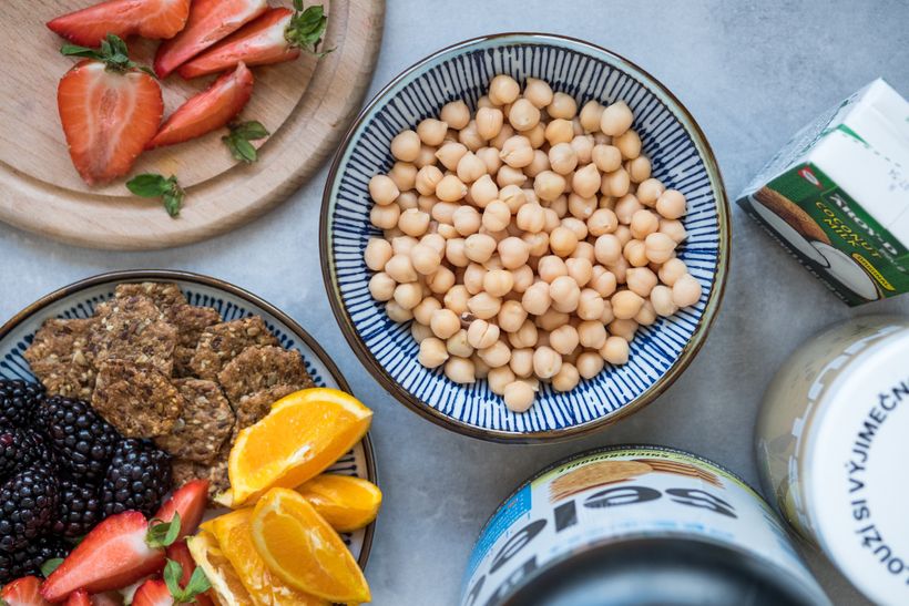 Proteinový hummus nasladko