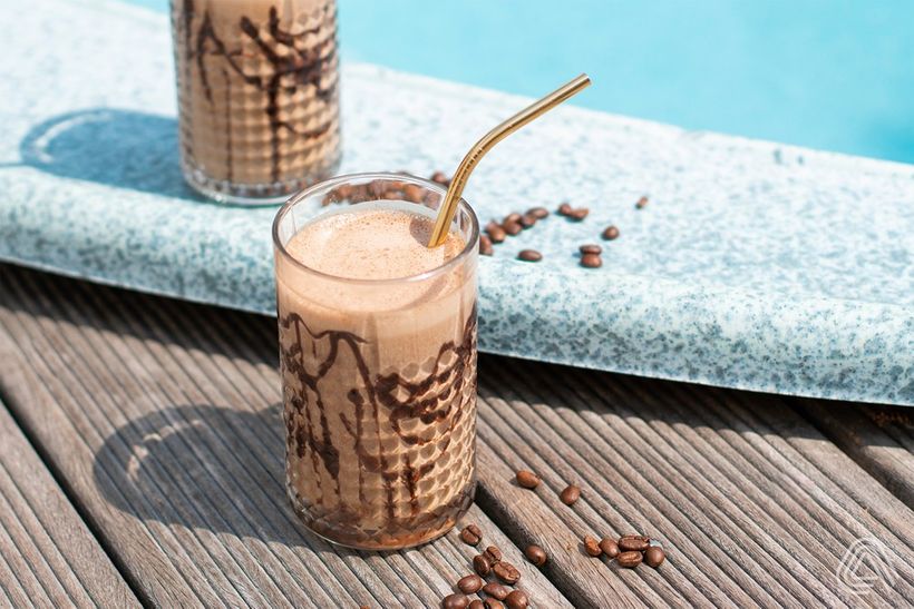 Ledová káva s proteinem