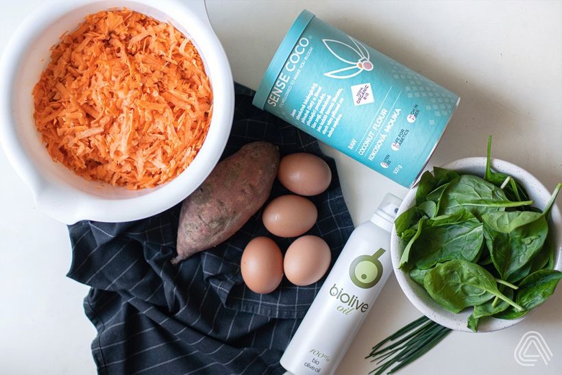 Slané bezlepkové wafle z batátů