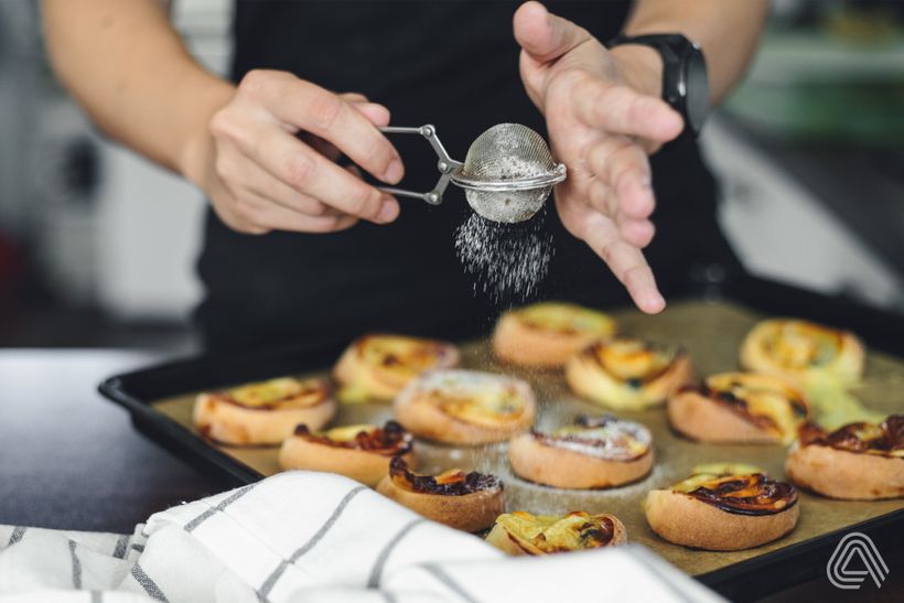 Nadýchaní šneci plnění proteinovým pudingem