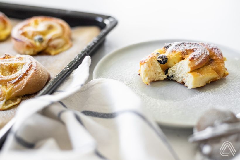 Nadýchaní šneci plnění proteinovým pudingem