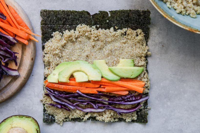 Quinoa sushi