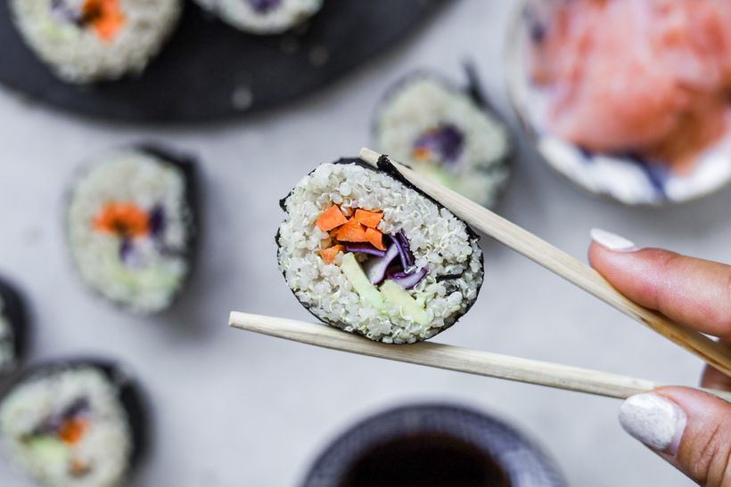 Quinoa sushi