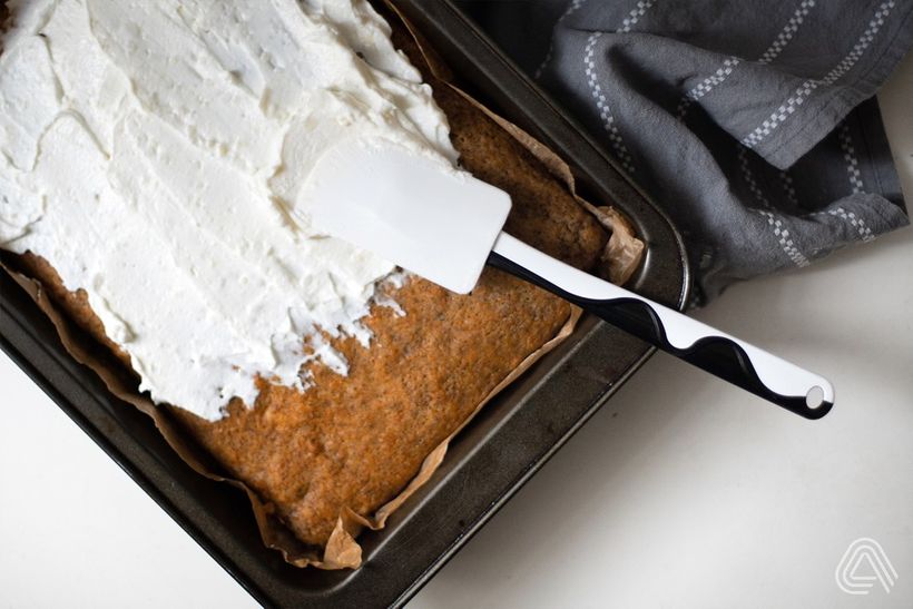 Banánovo-mrkvové rezy s tvarohovým krémom