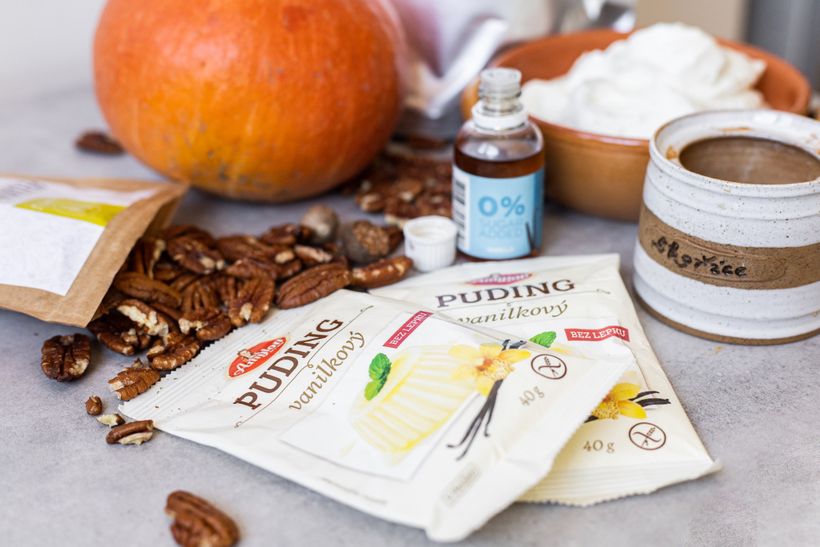 Nebeské tekvicové rezy s troma druhmi krémov