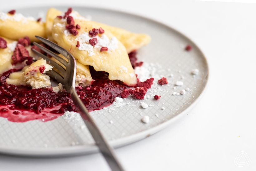 Pirohy s tvarohem na sladko