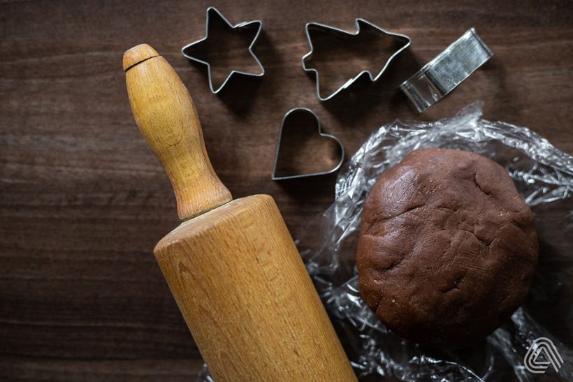 Kakaové linecké koláčiky s džemom