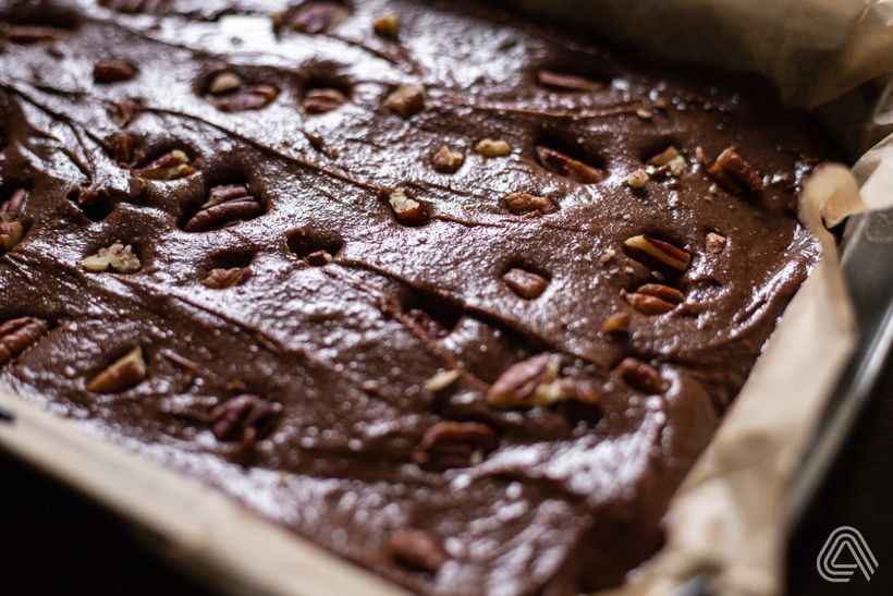 Luxuriöse glutenfreie Schokoladen-Brownies