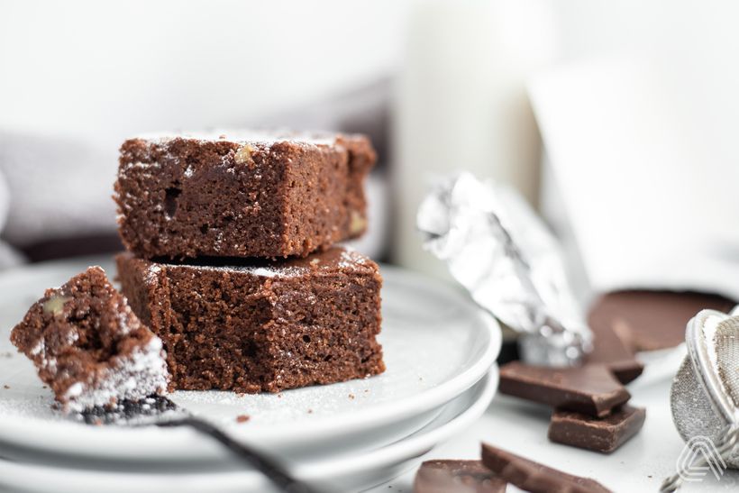 Luxusné bezlepkové čokoládové brownies